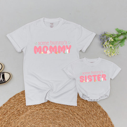 Matching Bunny 1st Birthday Family Shirts - Some Bunny is One Outfit, First Birthday Gifts, Personalized Baby Boy Girl
