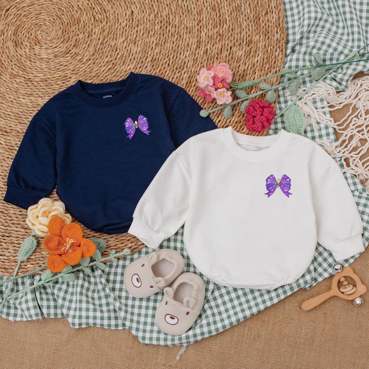 Mardi Gras Baby Girl Romper Outfit with Bow, Cute Bodysuit Bubble Romper, Festive Shower Gift Idea, Retro Mardi Gras Baby Clothes