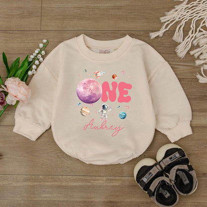 Custom Houston We Have A One Year Old Galaxy Bodysuit First Birthday Outfit Cute Baby Clothes Toddler Shirt