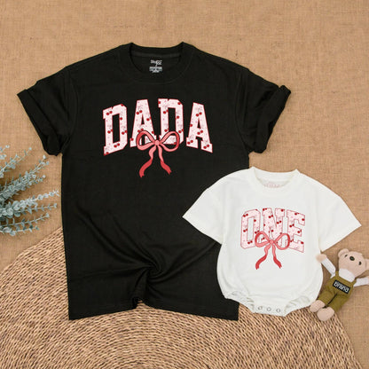 Cherry First Birthday Matching Shirt Set Mommy and Me Outfit Adorable Bow First Birthday Gift for Baby Girl