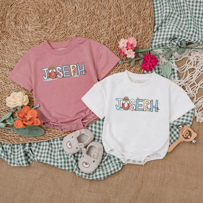 Fishing Baby Romper - Personalized Father's Day Baby Bodysuit - Fishing Baby Shower Gift Outfit for Boy or Girl