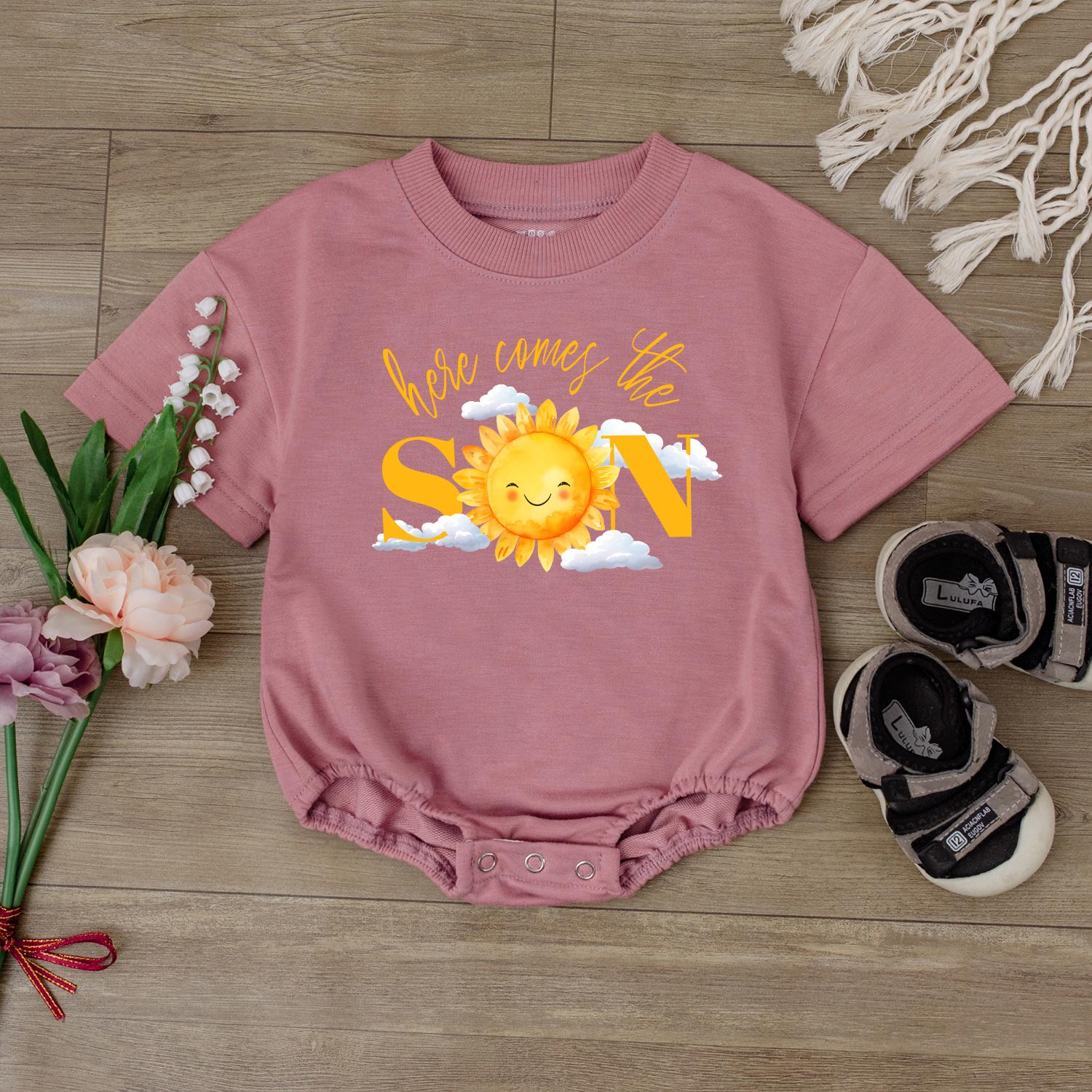 Sunshine Baby Romper Cute Summer Bodysuit Gender Neutral Baby Clothes Toddler Outfit Adorable Sunshine Baby Gift Ideal for Baby Shower