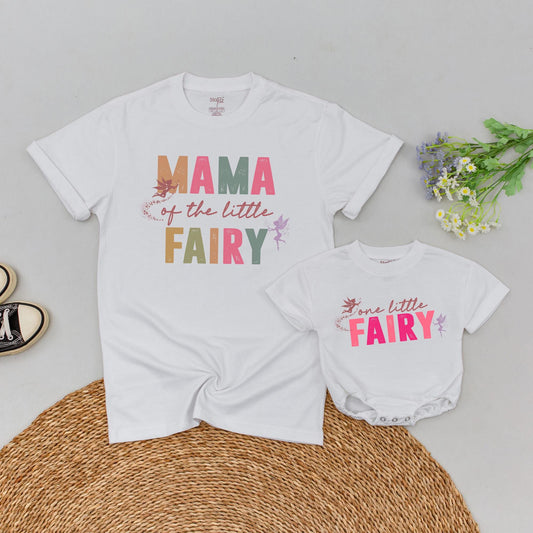 Personalized Little Fairy First Birthday T-Shirt Magical Garden Theme Girl's Special Day Outfit Cotton Soft Celebration Tee