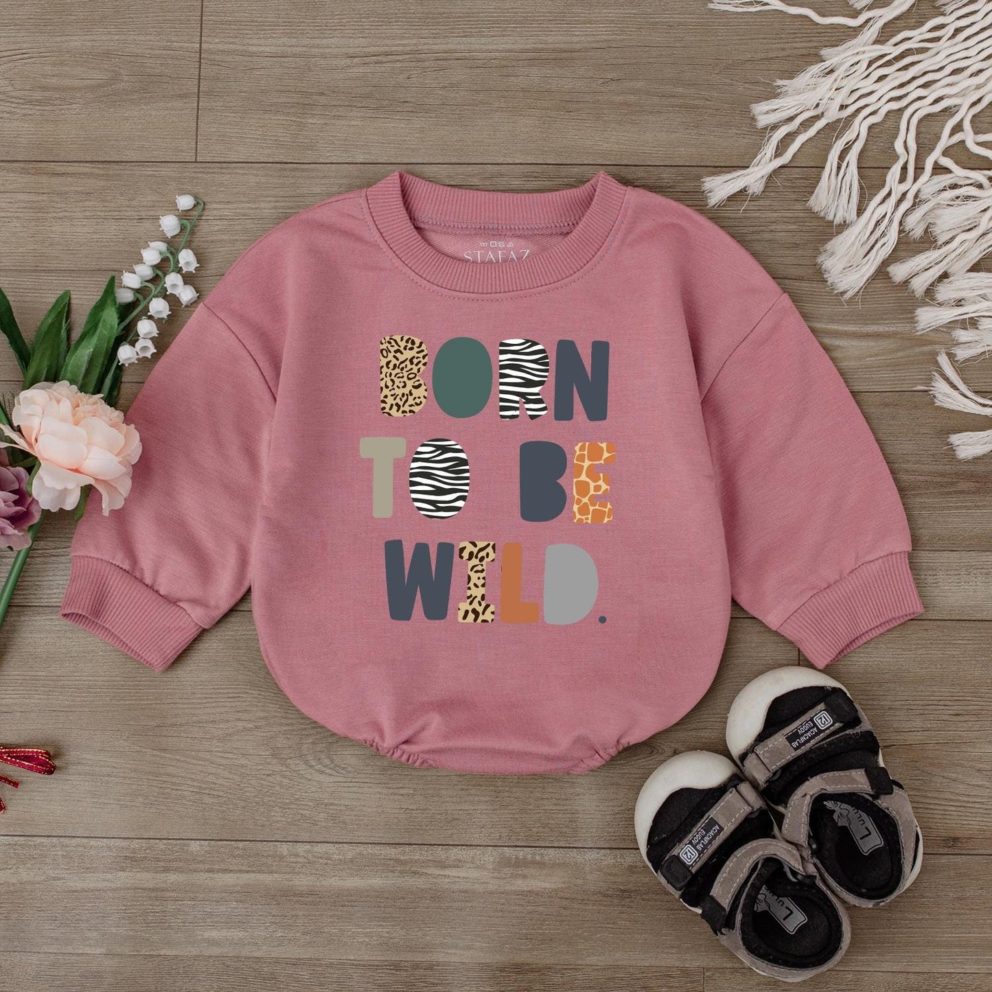 Born To Be Wild Safari Birthday Outfit for Girls Cute Zoo Animal Theme Toddler Baby First Birthday Clothes