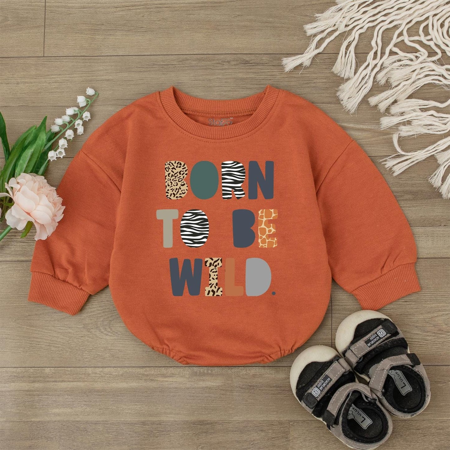 Born To Be Wild Safari Birthday Outfit for Girls Cute Zoo Animal Theme Toddler Baby First Birthday Clothes