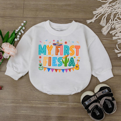 My First Fiesta Birthday Romper Baby Girl Outfit, Uno Cinco de Mayo Party Clothes, Custom Toddler Birthday Shirt, Mexican Fiesta Gift