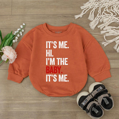 It's Me Hi I'm the Baby Romper Retro Funny Newborn Outfit Trendy Baby Clothes Gift 1st Birthday