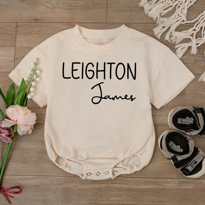 Personalized First & Middle Name Baby Bodysuit Newborn Gift Going Home Outfit Custom Baby Shower Gift Cute Romper Boy/Girl