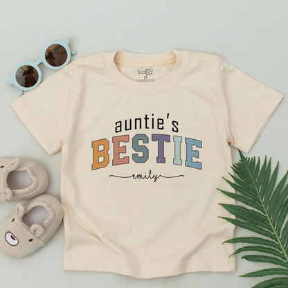 Custom Auntie & Auntie's Bestie Matching Shirt for Niece or Nephew Adorable Auntie Me Matching Family Outfit Gift