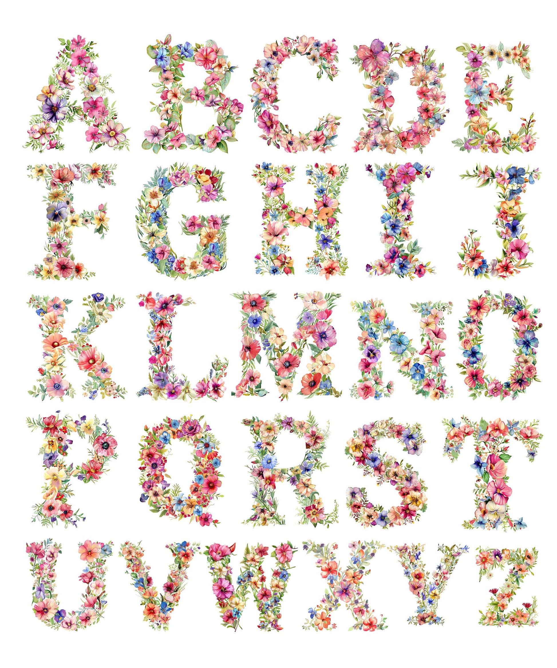 Baby Girl Romper Personalized Floral Letter M & Name Madelyn Newborn Going Home Outfit Custom Infant Shower Gift