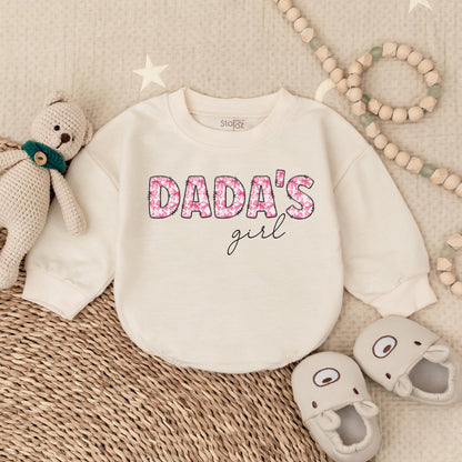 Daddy's Girl Romper Set First Father's Day Baby Clothes Newborn Outfit Cute Dad's Bestie Gift Pregnancy Reveal Shower Clothes, Soft Cotton 138