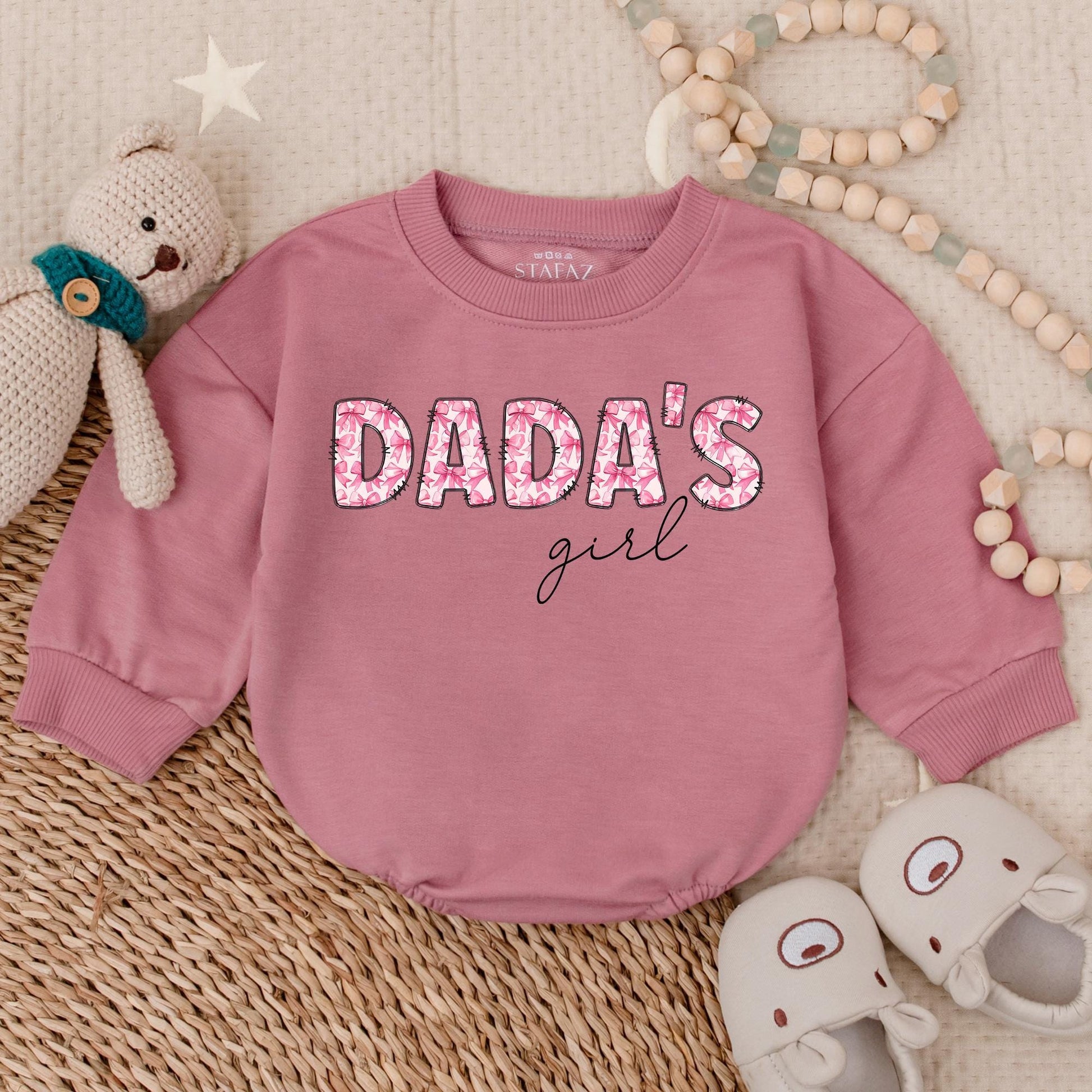 Daddy's Girl Romper Set First Father's Day Baby Clothes Newborn Outfit Cute Dad's Bestie Gift Pregnancy Reveal Shower Clothes, Soft Cotton 138