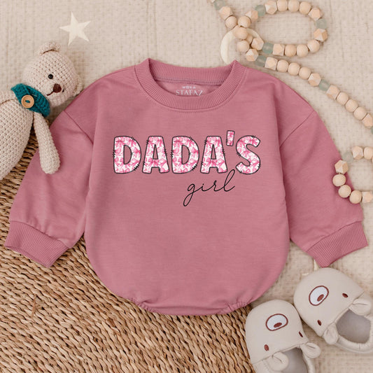 Daddy's Girl Romper Set First Father's Day Baby Clothes Newborn Outfit Cute Dad's Bestie Gift Pregnancy Reveal Shower Clothes, Soft Cotton 138