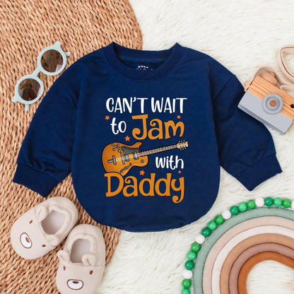 Daddy's Music Buddy Rock Baby Bodysuit & Toddler/Youth Shirts, Plus 'Jam With Daddy' Romper, Perfect Baby Shower Gift