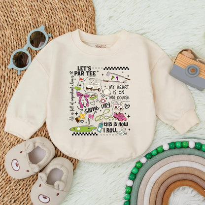 Adorable Pink Golf Baby Romper for Girls Daddy's Golf Buddy Bodysuit Cute Golf Lover Gift Toddler T-shirt