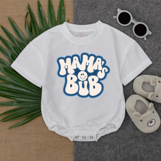 Mama's Boy Baby Romper Cute Bodysuit Sweet Mother's Day Gift Birthday Boy Outfit Newborn Present