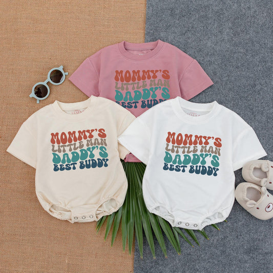 Mama's Boy Baby Romper Mommy's Little Man Bodysuit Perfect Birthday Boy Gift for Mother's Day Celebration Cute Outfit