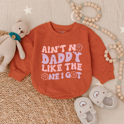 Ain't No Daddy Like Mine Bubble Romper Sweet Floral Baby Shirt Newborn Coming Home Outfit Perfect New Dad Gift