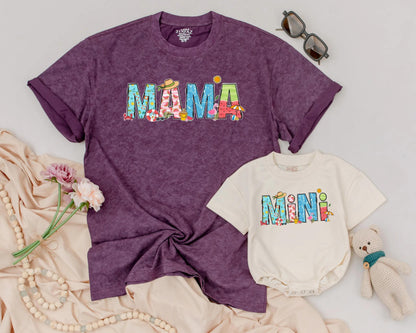 Mama & Mini Matching Tropical Getaway Shirts: Mom and Daughter Beach Vacation Tees Cute Summer Outfit Family Matching Mother's Day Gift 135 chars