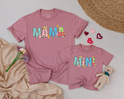 Mama & Mini Matching Tropical Getaway Shirts: Mom and Daughter Beach Vacation Tees Cute Summer Outfit Family Matching Mother's Day Gift 135 chars