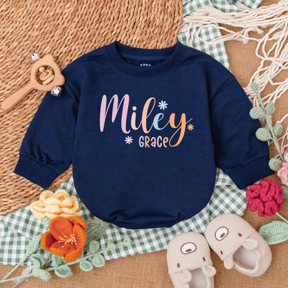 Custom Name Daisy Baby Romper Sweet Daisy Girl Bodysuit Newborn Outfit Adorable Baby Girl Coming Home Celebration Gift