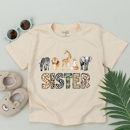 Personalized Safari Wild One Birthday Family T-Shirts Romper Matching Mom Dad Celebration Outfit Zoo Vacation Fun