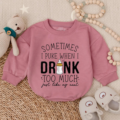"Sometimes I Puke When I Drink Too Much" Shirt – Funny Graphic Tee – Humorous Drinking Quote Shirt – Perfect Gift for Party Lovers and Drinkers
