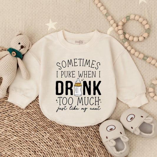 "Sometimes I Puke When I Drink Too Much" Shirt – Funny Graphic Tee – Humorous Drinking Quote Shirt – Perfect Gift for Party Lovers and Drinkers