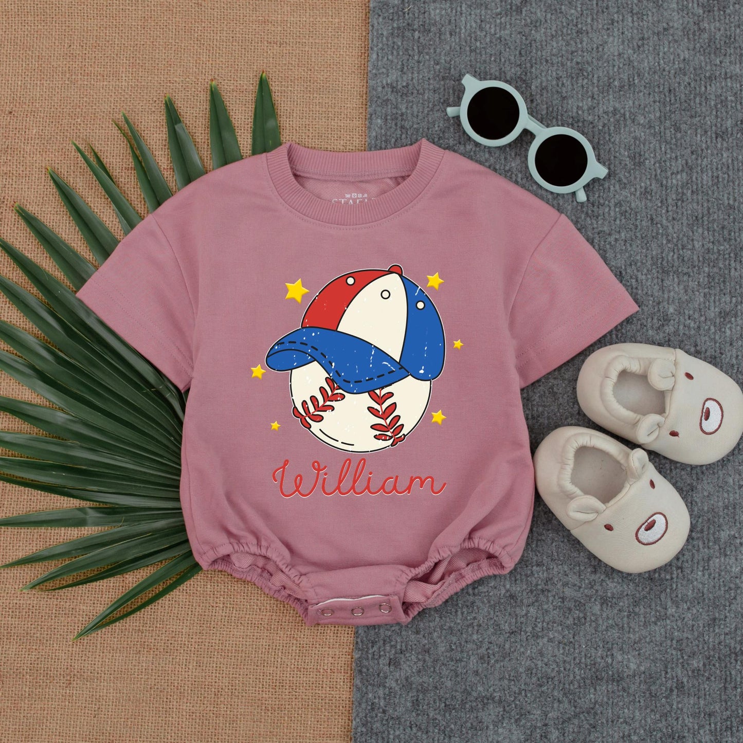 Personalized Boy Baseball Romper | Game Day Outfit for Baby Brother | Custom Baseball Season Clothes | Baby Shower Gift