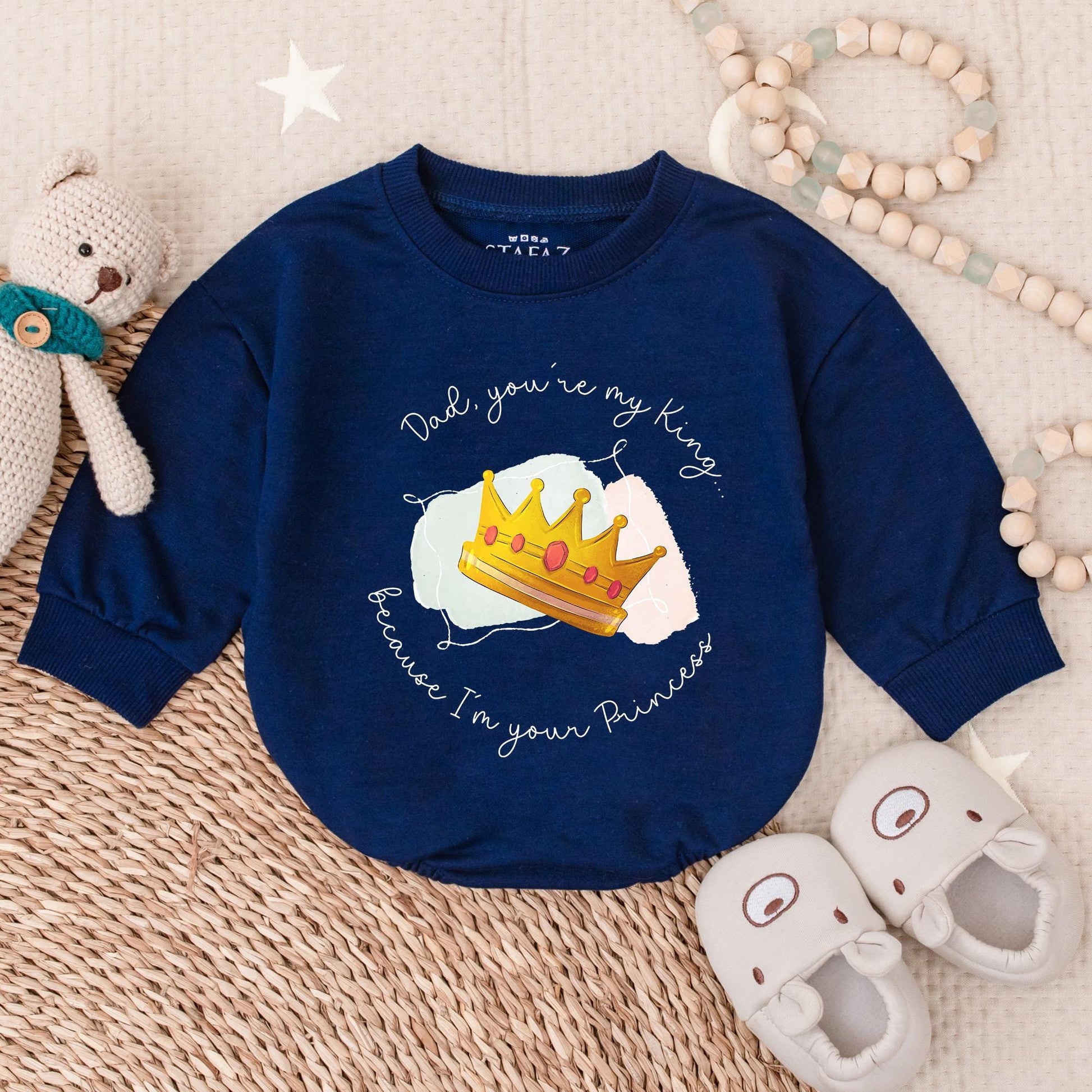 Daddy's Girl Bubble Romper - I'm Your Princess! Baby Girl Outfit, Daddy and Me Babywear, First Father's Day Gift, Baby Clothes