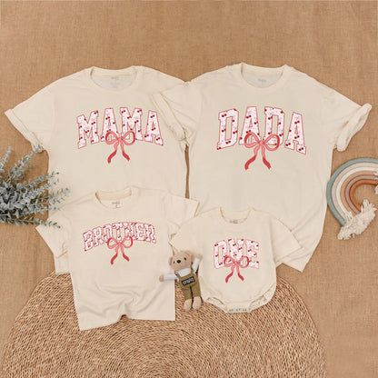 Cherry First Birthday Matching Shirt Set Mommy and Me Outfit Adorable Bow First Birthday Gift for Baby Girl
