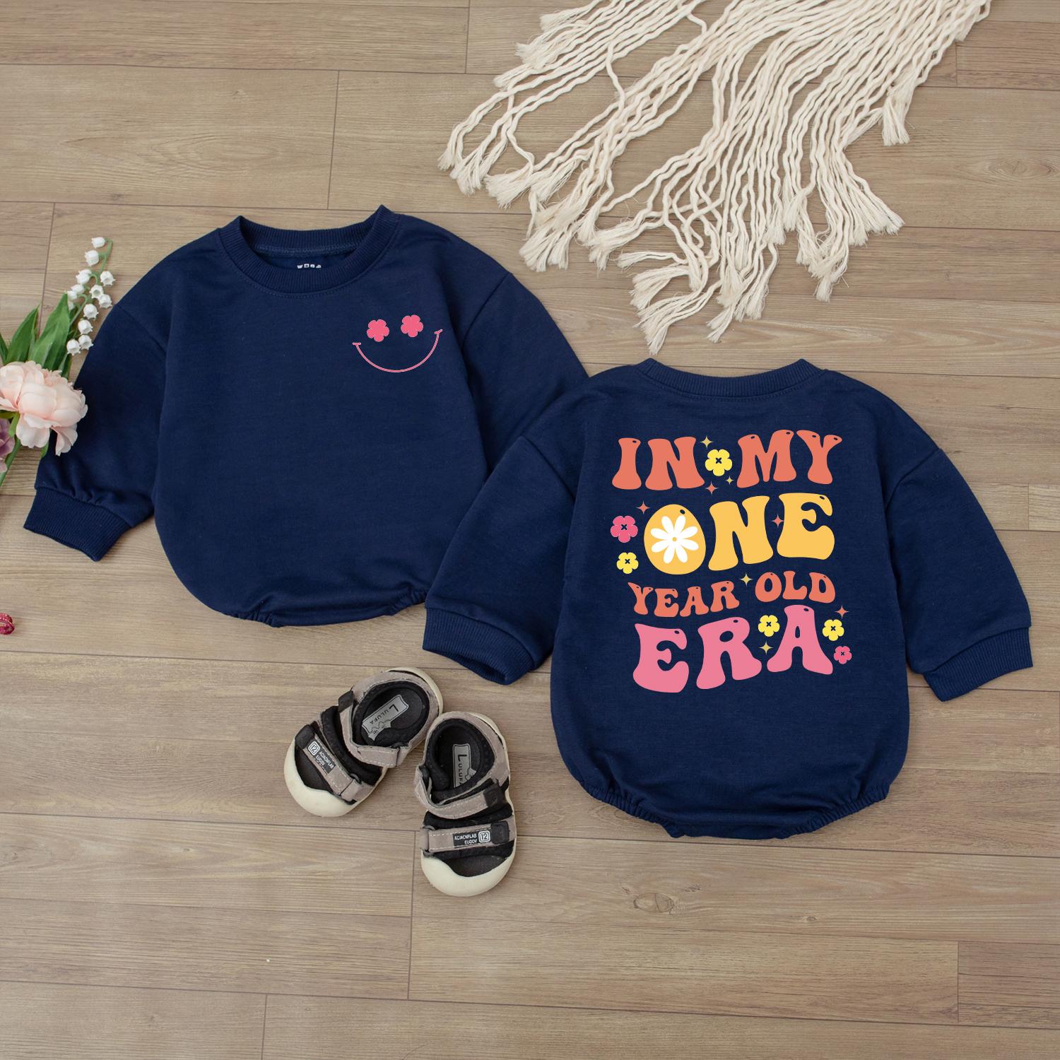 Cozy Baby Bubble Romper for One Year Old Birthday Toddler Sweatshirt Unisex Infant Jumpsuit Cute Soft Gender Neutral Gift