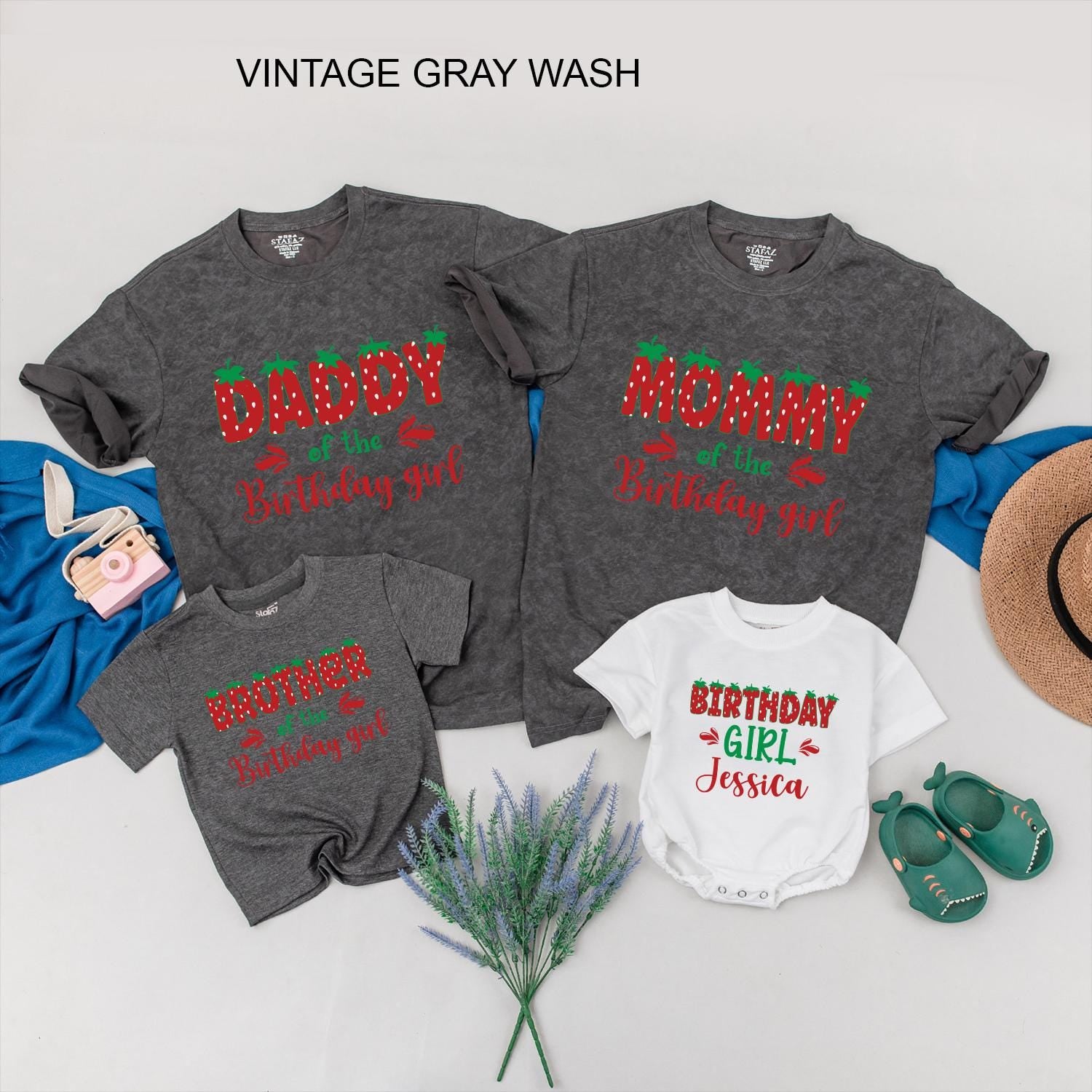 Sweet One Strawberry Birthday Girl Shirt Personalized Family Matching Party Tee Outfit First Birthday, Berry First Birthday, Sweet Strawberry Theme