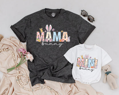 Mama Mini Bunny Matching Shirts, Easter Family Outfit, Cute Whimsical Design, Mommy and Me, First Easter Outfit, Birthday Gifts, Personalized Option Available