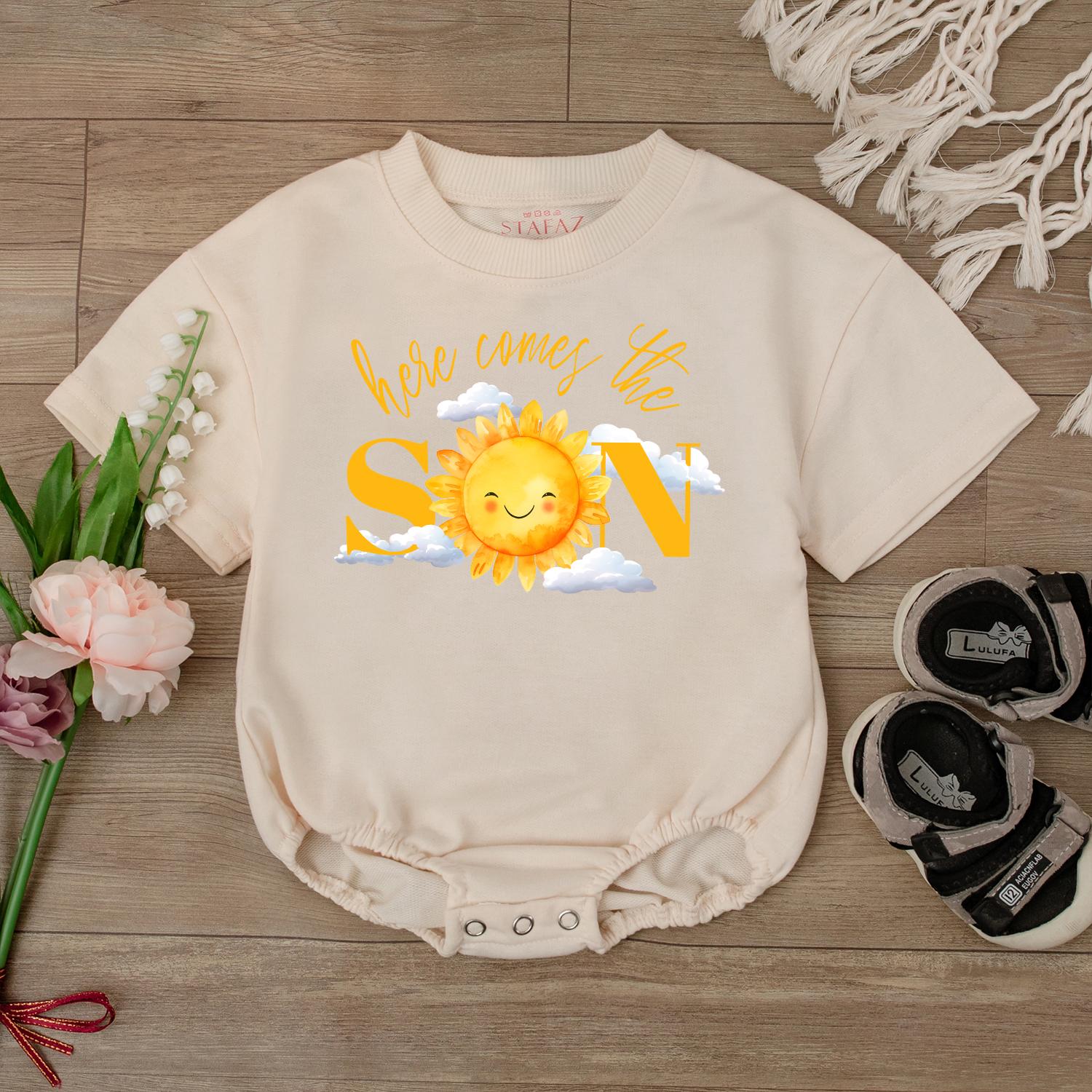 Sunshine Baby Romper Cute Summer Bodysuit Gender Neutral Baby Clothes Toddler Outfit Adorable Sunshine Baby Gift Ideal for Baby Shower