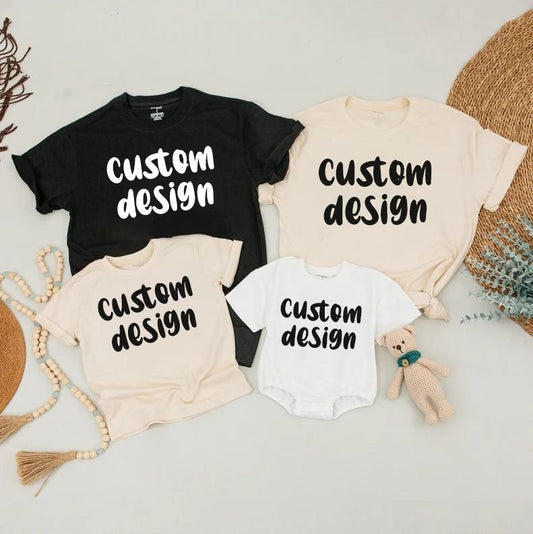 Matching Family First Birthday Shirts - Around the Sun Theme, Custom Names, Summer Outfit, Birthday Boy or Girl, Mommy and Me, Cotton