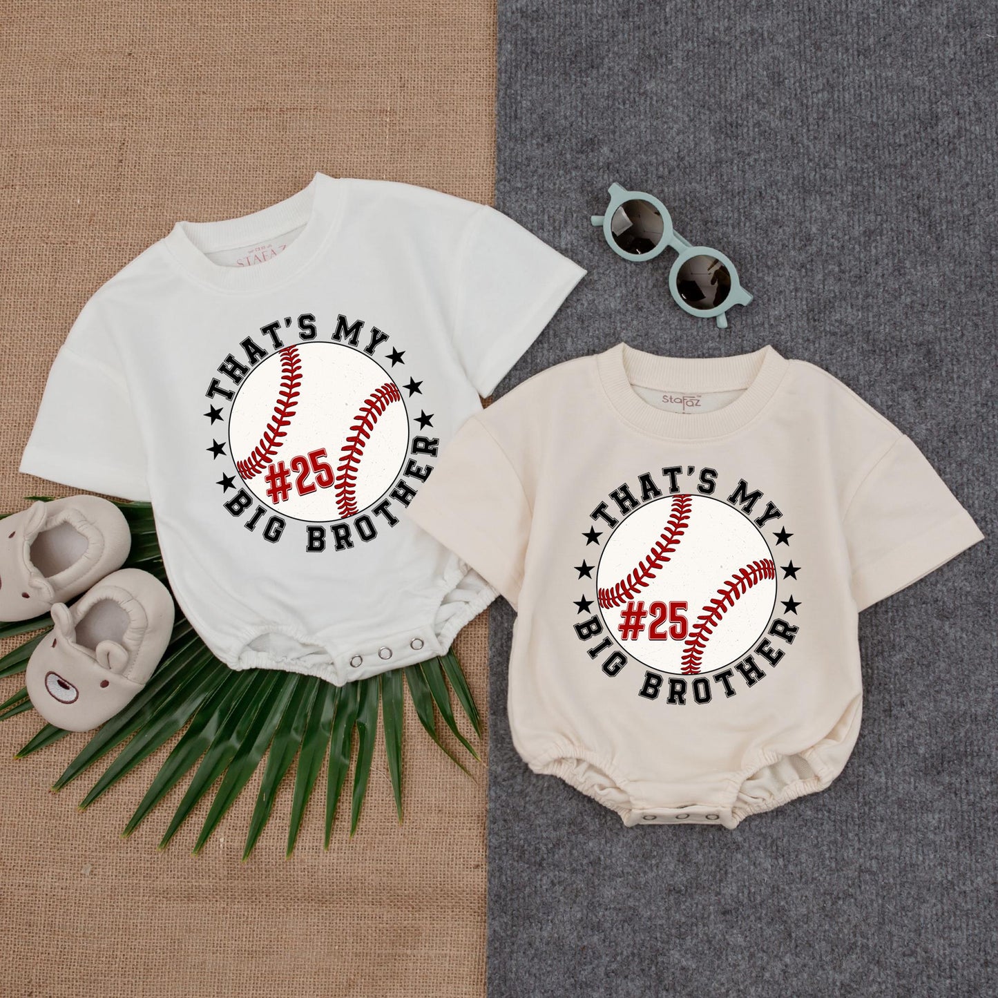 Big Brother Baseball Romper Game Day Outfit for Baby Boy, Baseball Fan Toddler Clothes, Big Bro Baseball Lover Gift