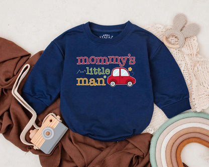 Mommy's Little Man Baby Romper for First Mother's Day, Newborn Boy Clothes Outfit, Funny Bodysuit Gift