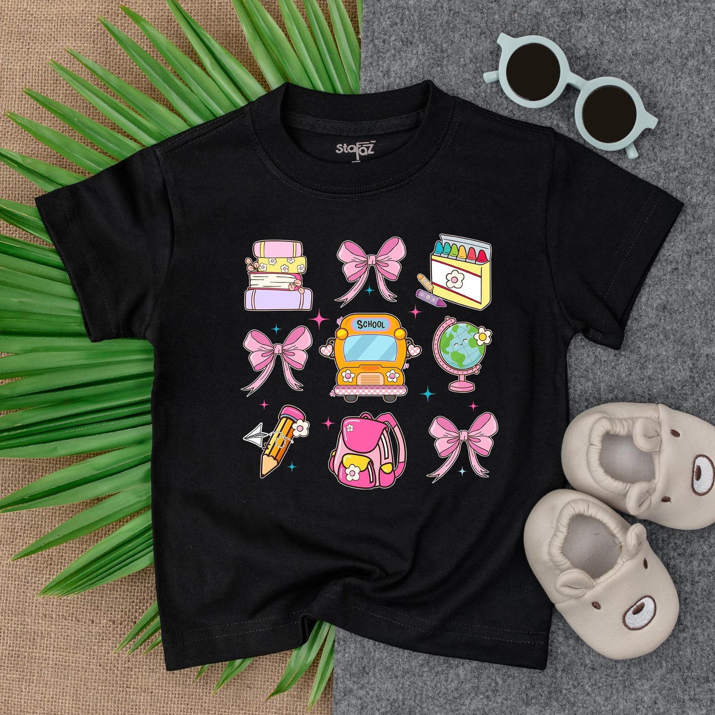 Custom Name Toddler Tee First Day Preschool Kindergarten Girls Back To School Shirt Adorable PreK Graduate
