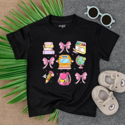 Custom Name Toddler Tee First Day Preschool Kindergarten Girls Back To School Shirt Adorable PreK Graduate