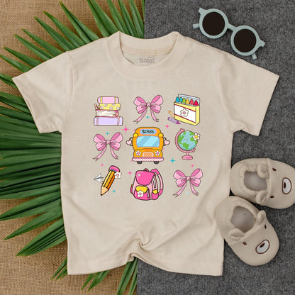 Custom Name Toddler Tee First Day Preschool Kindergarten Girls Back To School Shirt Adorable PreK Graduate