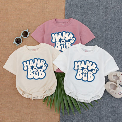 Mama's Boy Baby Romper Cute Bodysuit Sweet Mother's Day Gift Birthday Boy Outfit Newborn Present