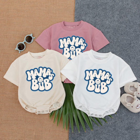 Mama's Boy Baby Romper Cute Bodysuit Sweet Mother's Day Gift Birthday Boy Outfit Newborn Present