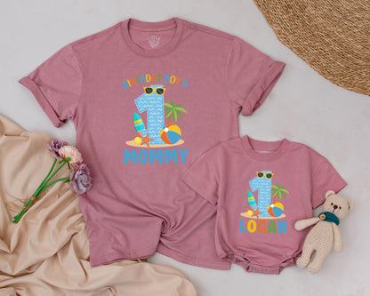 Matching Family Summer 1st Birthday Shirts: Beach Vibes for Baby Boy & Girl's First Birthday Party! Tropical Family Vacation Outfits