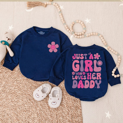 Daddy's Girl Bubble Romper for Baby Girl Cute Daddy Daughter Matching Outfit Father's Day Gift Idea