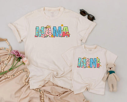 Mama & Mini Matching Tropical Getaway Shirts: Mom and Daughter Beach Vacation Tees Cute Summer Outfit Family Matching Mother's Day Gift 135 chars