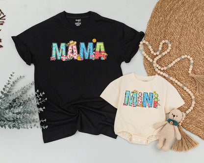 Mama & Mini Matching Tropical Getaway Shirts: Mom and Daughter Beach Vacation Tees Cute Summer Outfit Family Matching Mother's Day Gift 135 chars