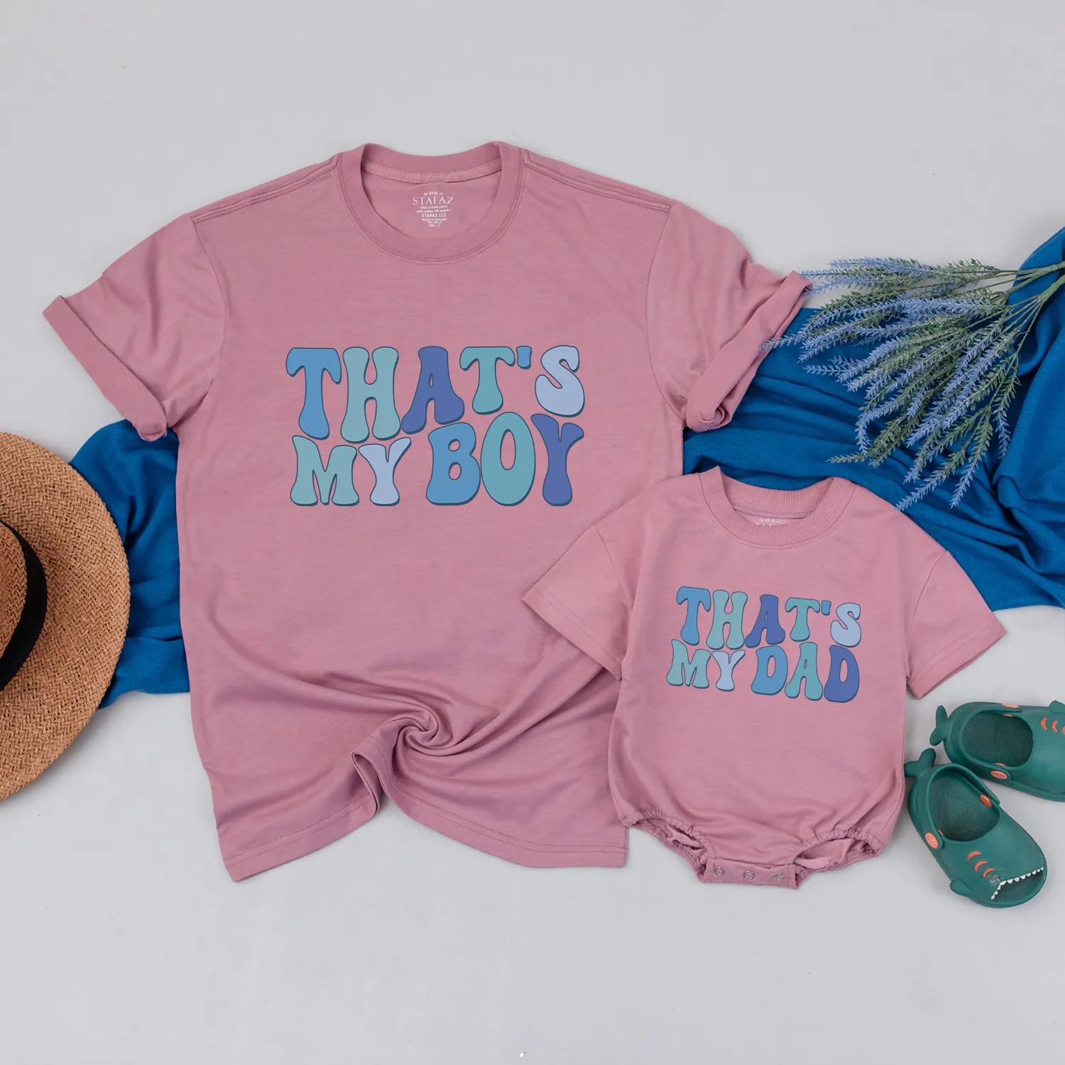 Matching Daddy and Me Outfit Set for Baby Boy, Father Son Shirt and Romper, Perfect Comfortable Baby Shower or New Dad Gift