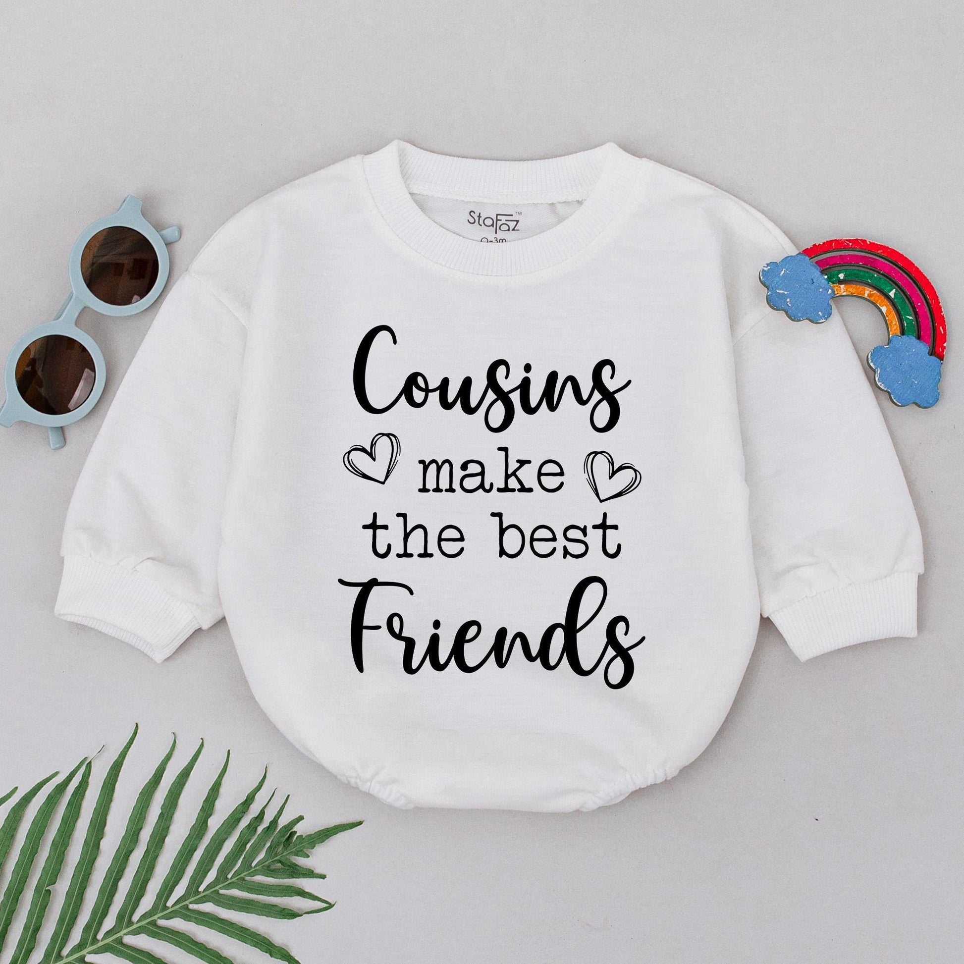 Matching Cousins Best Friends Romper Baby Girl Boy Bodysuit Cute Cousin Outfit Baby Shower Gift Family Reveal