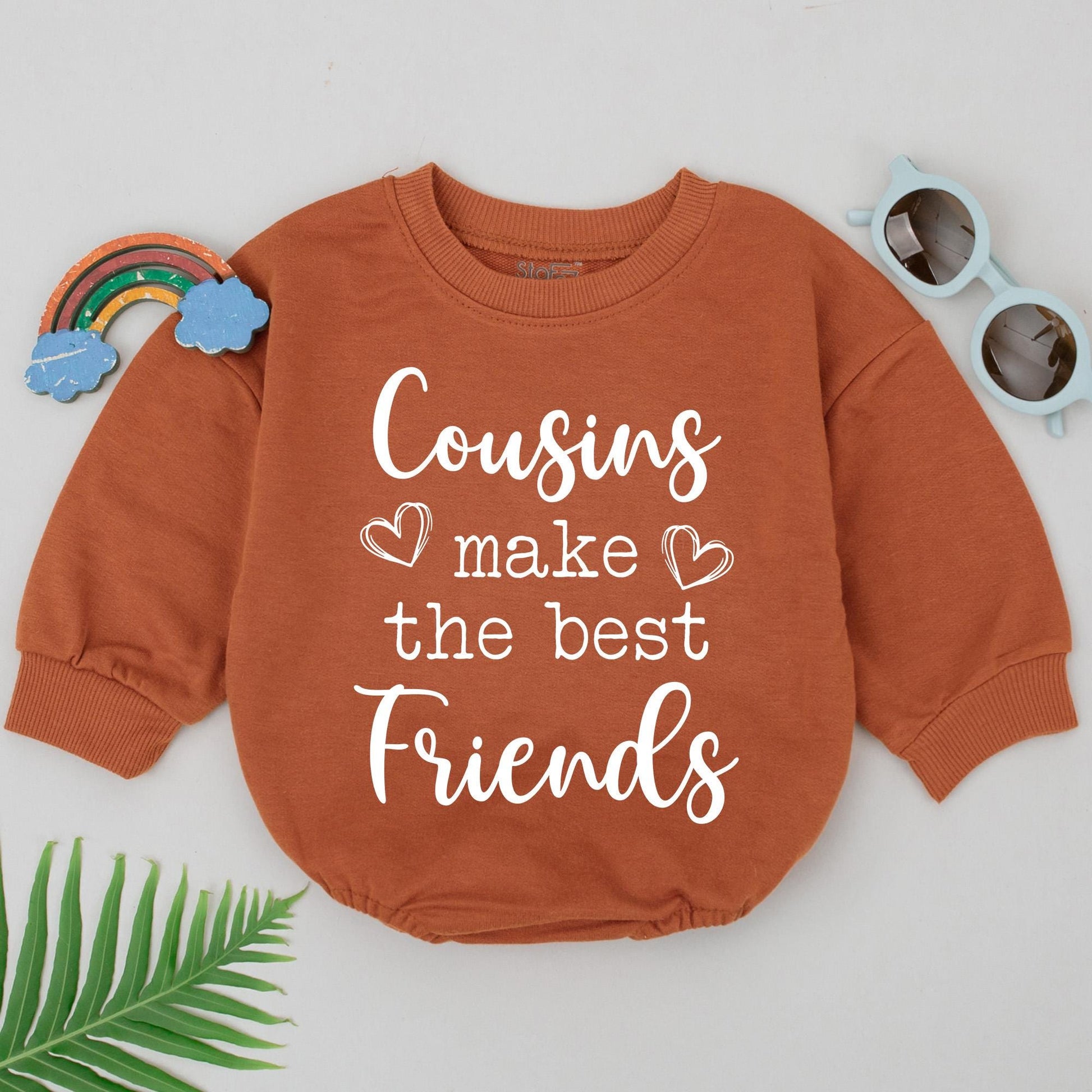 Matching Cousins Best Friends Romper Baby Girl Boy Bodysuit Cute Cousin Outfit Baby Shower Gift Family Reveal